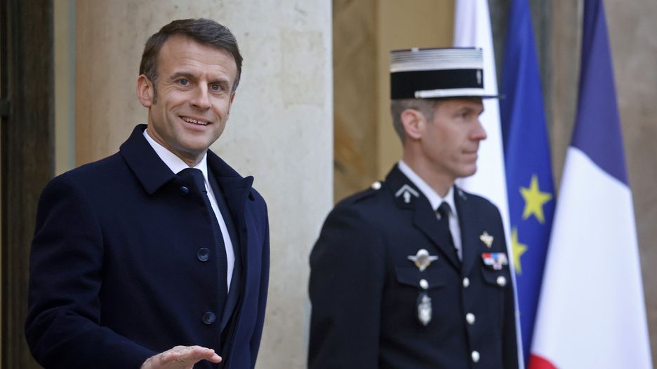 Prezydent Francji Emmanuel Macron 