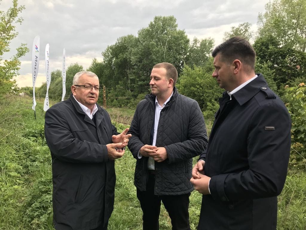 Miejsce budowy przystanku kolejowego Prądnik Czerowny Kraków