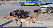 Lubelskie: Groźny wypadek. Motocyklista trafił do szpitala śmigłowcem LPR