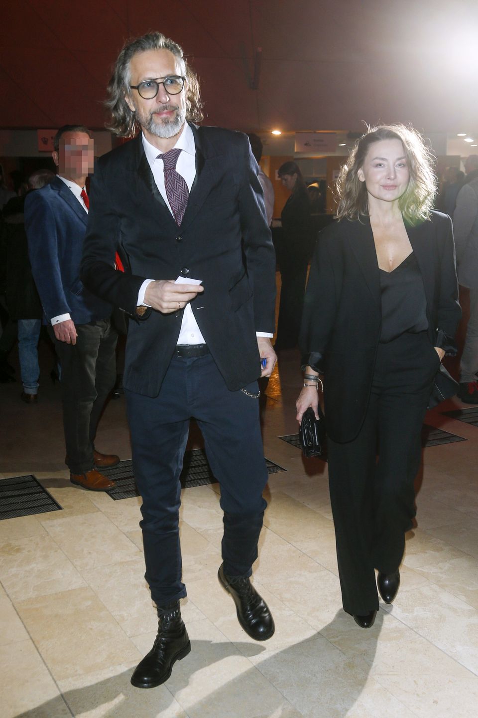 Szymon Majewski z żoną Magdaleną na gali Grand Press 2022