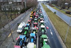 Ciągniki na ulicach Warszawy. Rolnicy zablokowali ważną arterię