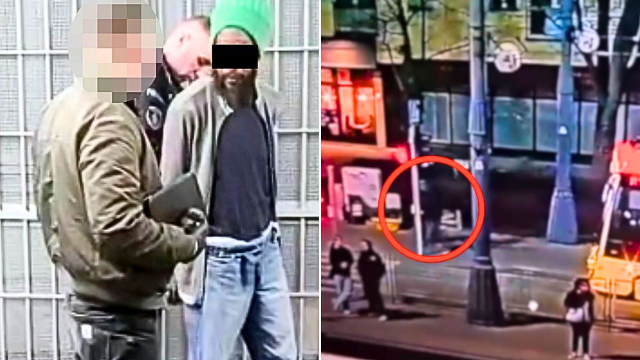 Nożownik w Warszawie. Kamera nagrała moment ataku