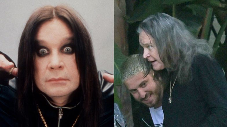 Zmizerniały Ozzy Osbourne drepcze na spotkanie z Chadem Smithem z Red Hot Chilli Peppers (ZDJĘCIA)