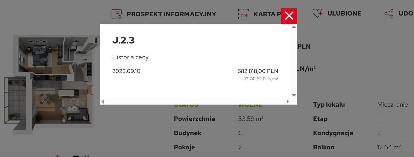 Prezentacja jawności cen w inwestycji Atal Parkowa