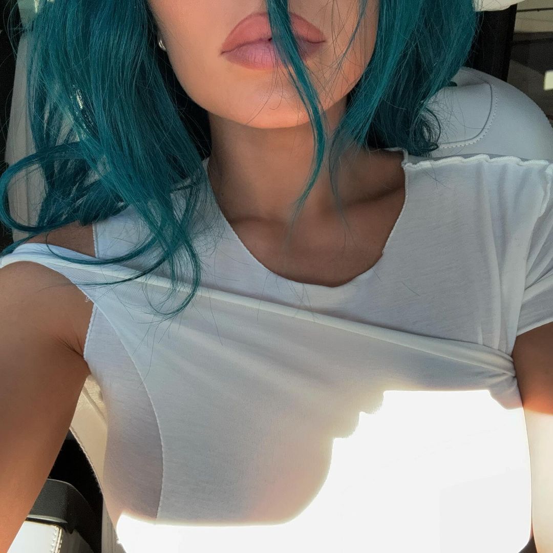 Kylie Jenner in new hair