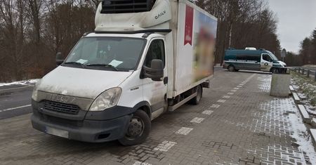 Pięciokrotnie przekroczył ładowność pojazdu. Kierowca ukarany 500 zł mandatem