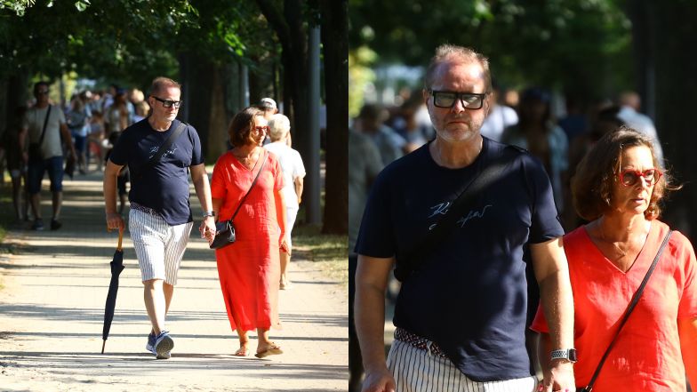 Artur Żmijewski z żoną Pauliną w Sopocie