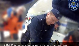 Zemdlał w sklepie. Jest nagranie z kamery policyjnej