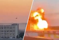 Ukraińcy uderzyli. Jest nagranie jak dron wbija się w rosyjską fabrykę