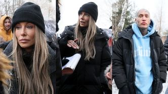 Zaaferowana Małgorzata Rozenek na proteście przed schroniskiem w Sobolewie. Wpadł też Stifler (ZDJĘCIA)