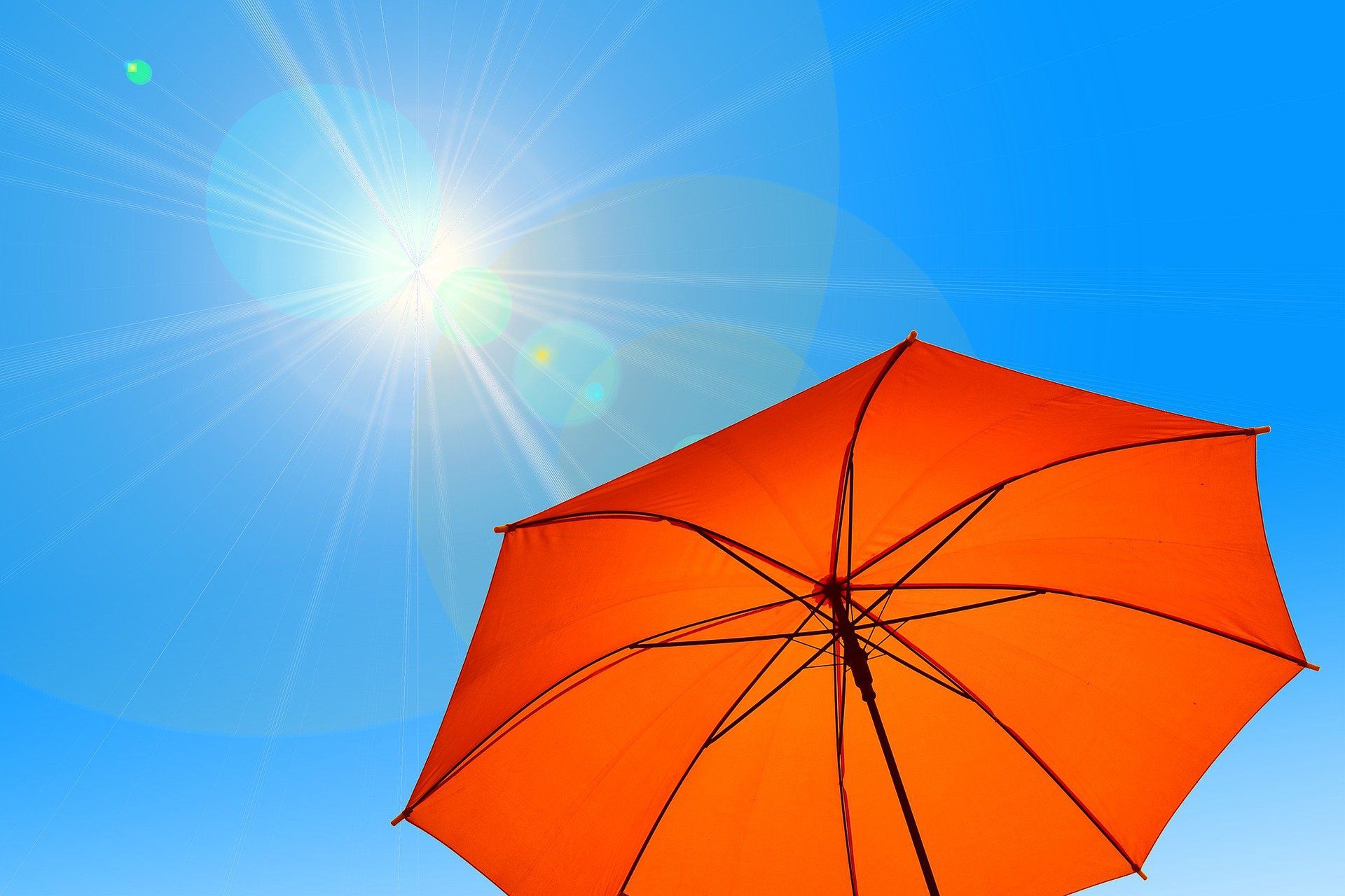 parasol upał