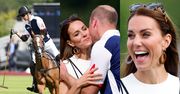 Rzadki widok: Kate Middleton i książę William WYMIENIAJĄ CZUŁOŚCI po zwycięskim meczu polo (ZDJĘCIA)