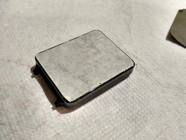 LG G Watch - maskowanie szkła