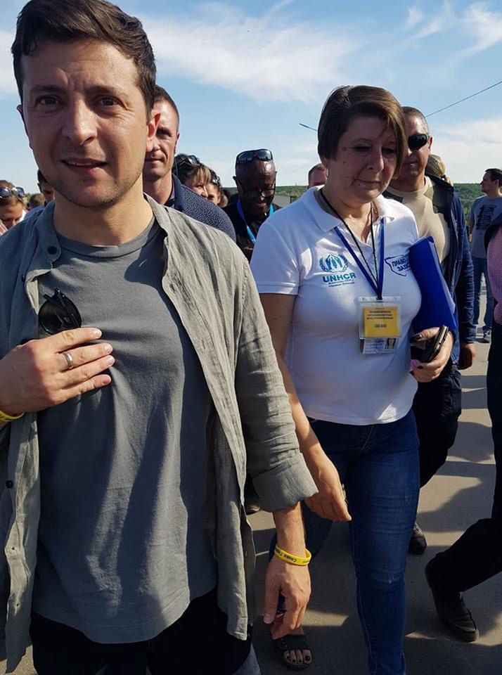 Ołena i prezydent Zełenski