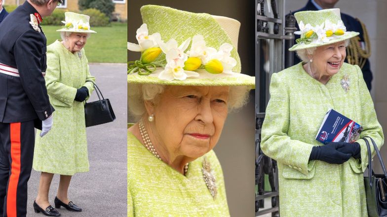 Królowa Elżbieta II w ukwieconym kapeluszu zwiastuje nadejście wiosny (ZDJĘCIA)