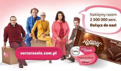 Ewa Błaszczyk, Anna Dymna, ks. Jacek Stryczek i Jan Mela w akcji „Serce rośnie” firmy Wawel (wideo)