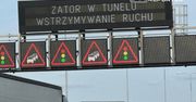 Wypadek na trasie S2. Zamknięty tunel w jednym kierunku. Korek ma już 14 kilometrów