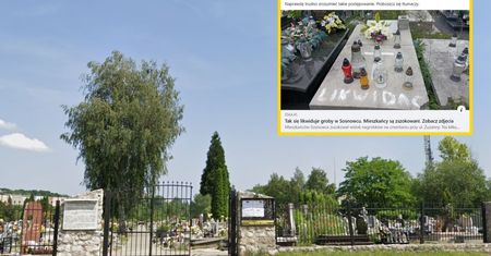 Skandal na cmentarzu w Sosnowcu. Na nagrobkach napisy "likwidacja"