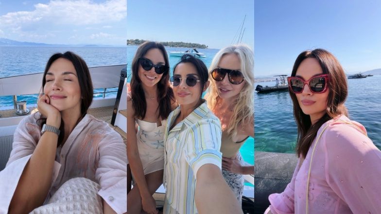 Paulina Krupińska z koleżankami na Lazurowym Wybrzeżu