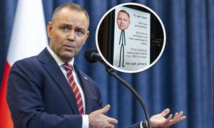 Karykatura prezydenta wywieszona nocą. Podliczyli koszty głośnego weta