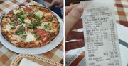 Kwota na paragonie zaskoczyła klientkę. Nie spodziewała się takiej ceny za pizzę i drinki