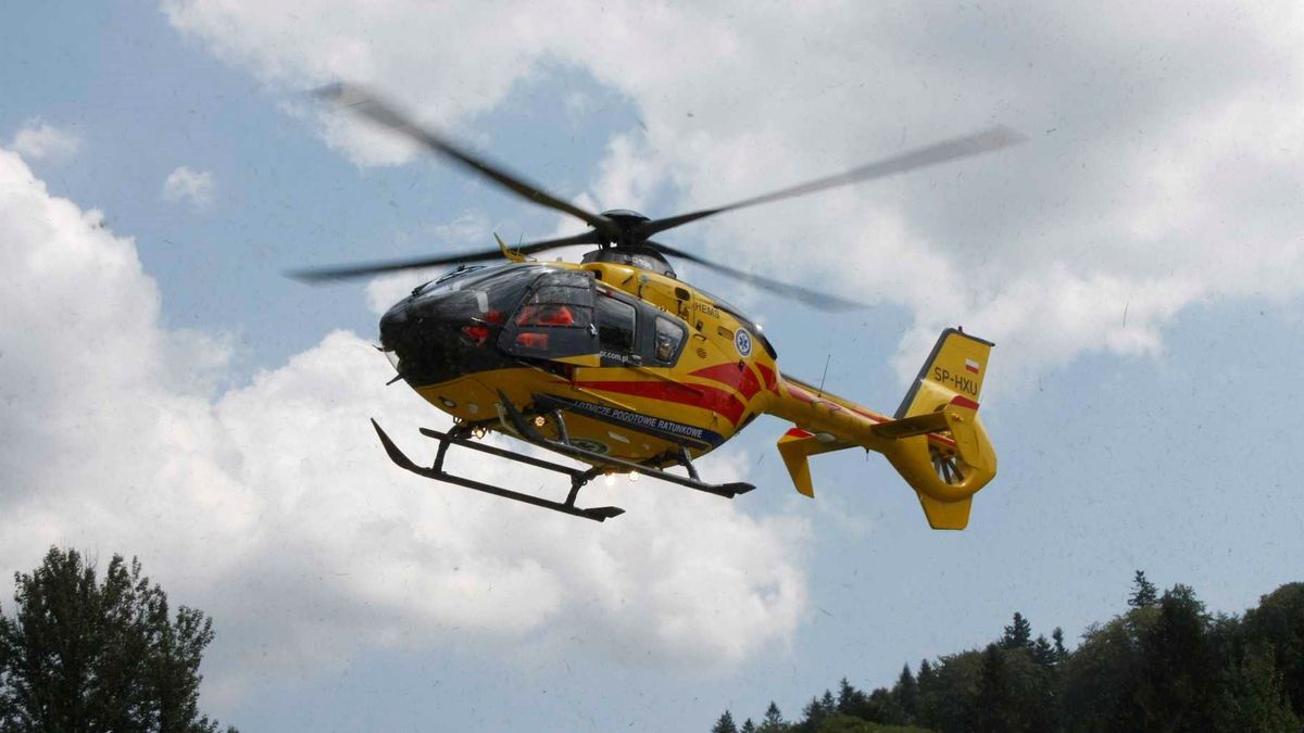 Ma miejscu lądował śmigłowiec LPR. Zdj. ilustracyjne 
