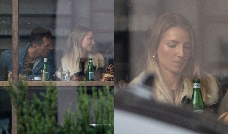 Marina i Wojtek Szczęśni spotykają się na lotnisku a Arkadiuszem Milikiem