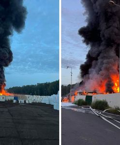"Seria głośnych wybuchów". Zapaliły się zbiorniki z paliwem na Śląsku
