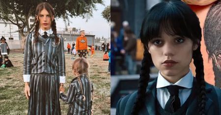 Weronika Rosati i jej córka przebrały się na Halloween za Wednesday Addams. Udana charakteryzacja?