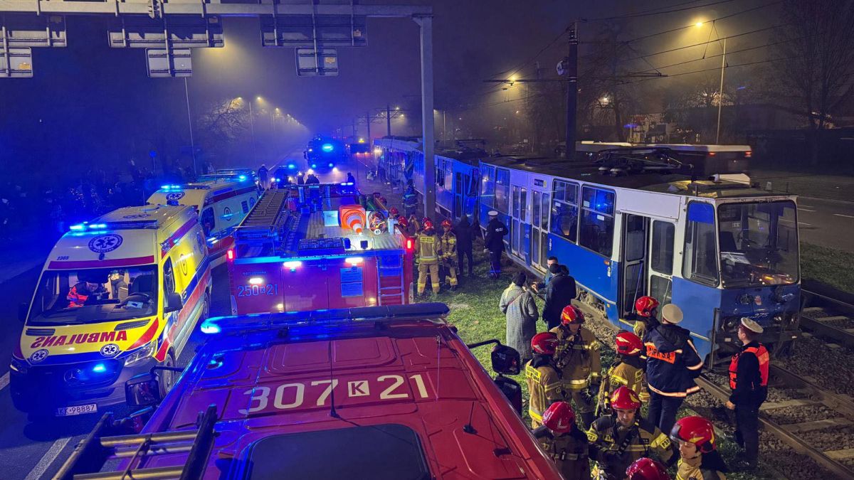 Zderzenie tramwajów w Krakowie