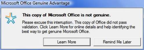 Microsoft Office Genuine Advantage