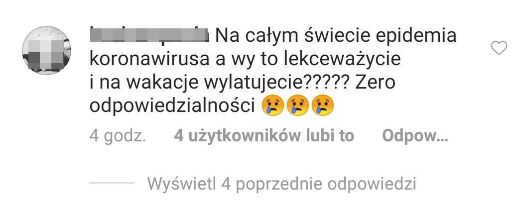 Screen z profilu Joanny Moro na Instagramie