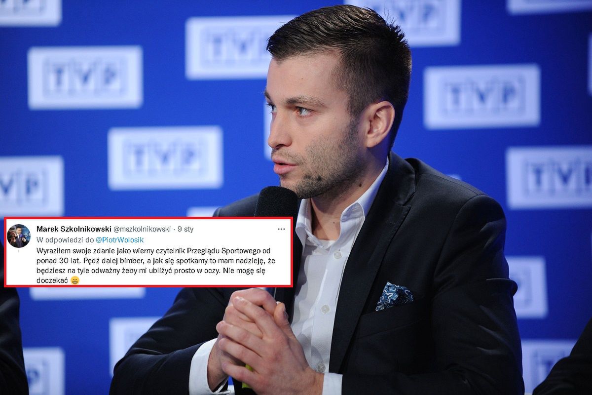 Marek Szkolnikowski w czasie konferencji prasowej