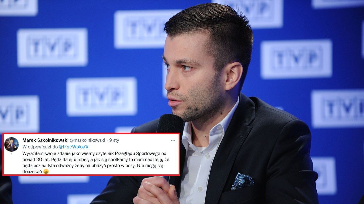 Marek Szkolnikowski w czasie konferencji prasowej