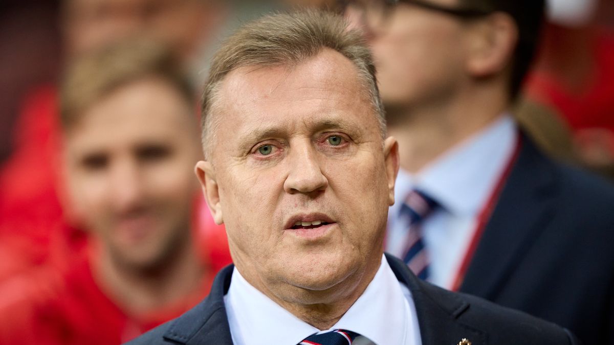 WARSAW, POLAND - OCTOBER 12: Cezary Kulesza looks on prior to the UEFA Nations League 2024/25 League A Group A1 match between Poland and Portugal at PGE Narodowy on October 12, 2024 in Warsaw, Poland. (Photo by Rafal Oleksiewicz/Getty Images)