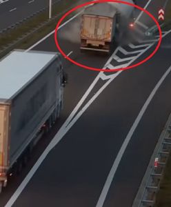 Pokazali przerażające wideo z wypadku. Cysterna nagle zatrzymała się na obwodnicy