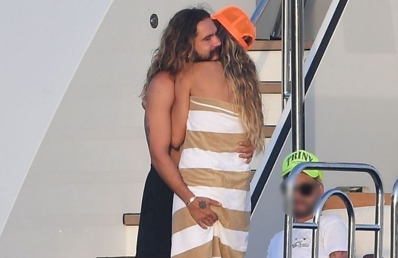 Heidi Klum i Tom Kaulitz obściskują się na jachcie