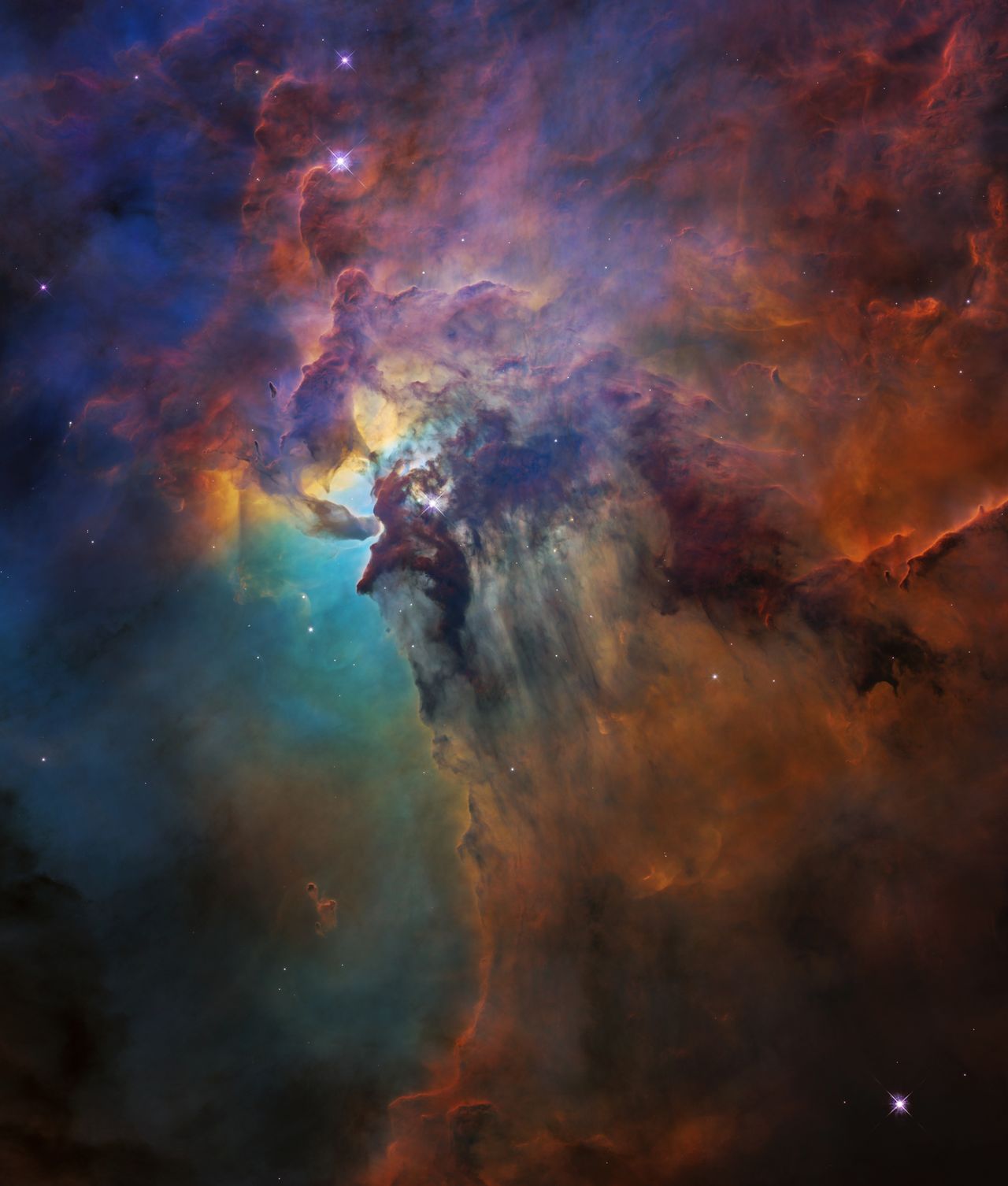 Teleskop Hubble'a ma 28 lat! Zobacz piękne zdjęcia Mgławicy Laguna