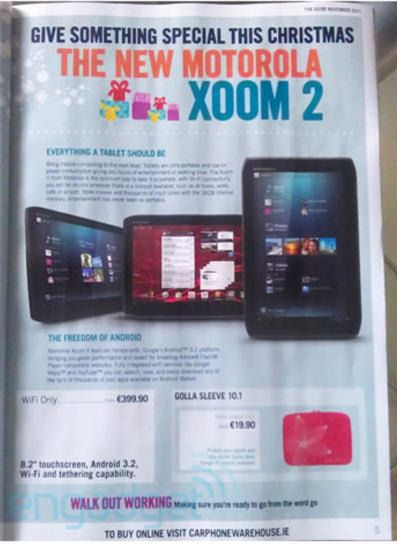 XOOM 2 - katalog | fot. androidpolice.com