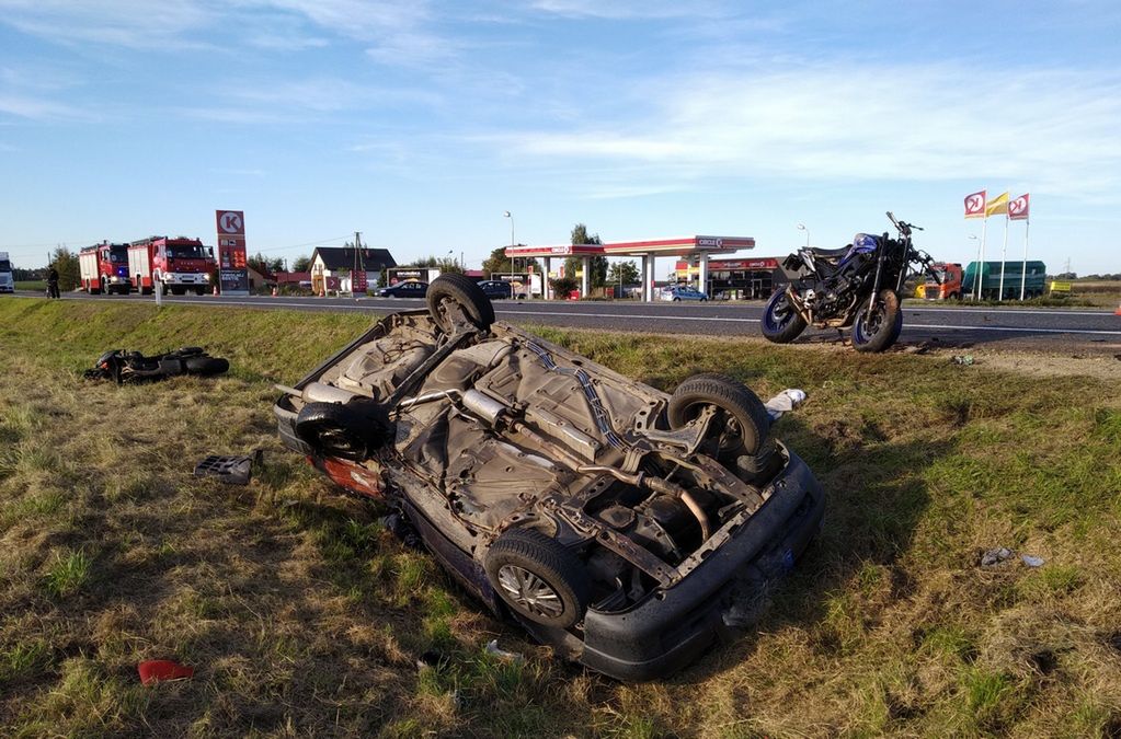 Śmiertelny wypadek we Włostowie. Zginął motocyklista