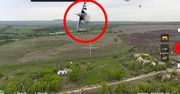 Opublikowali nagranie. Rosyjski Su-25 leciał prosto na drona