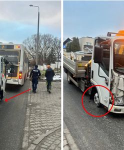 Jechał bez opony i uderzył w autobus. Miał blisko 3,5 promila