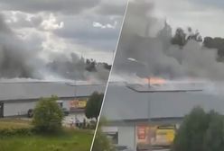 Pożar sklepu w Wielkopolsce. 35 zastępów straży pożarnej na miejscu