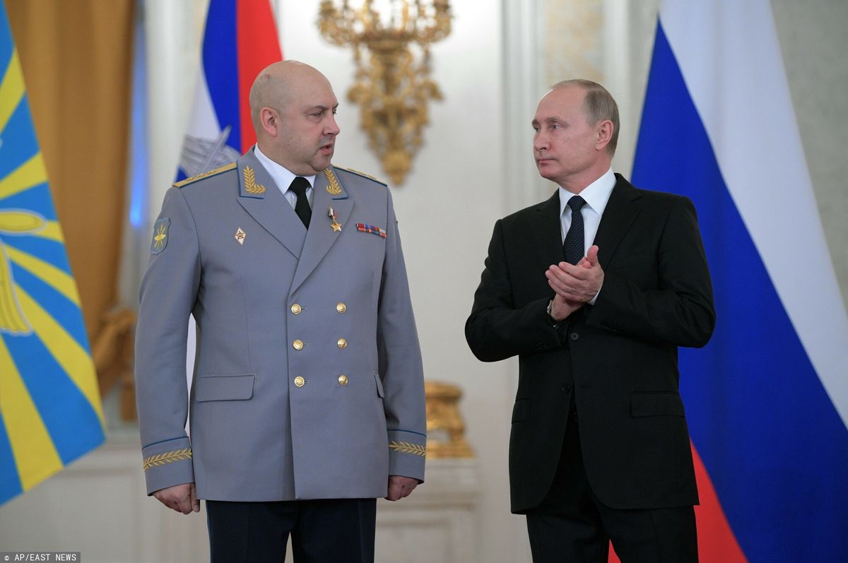 Gen. Siergiej Surowikin oraz Władimir Putin