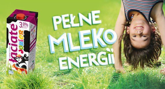 "Pełne mleko energii" w kampanii mleka Łaciate Junior