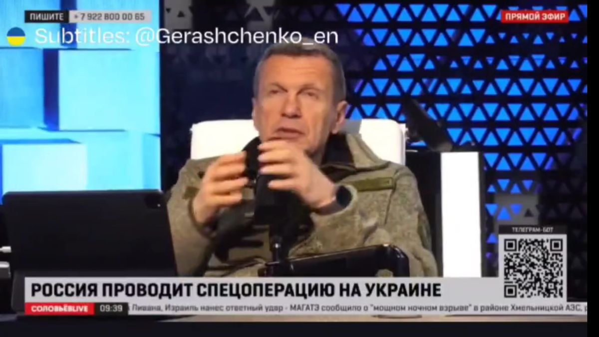 Rosyjski propagandysta Władimir Sołowjow