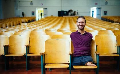 Nick Vujicic, niepełnosprawny mówca motywacyjny, wystąpił w Poznaniu