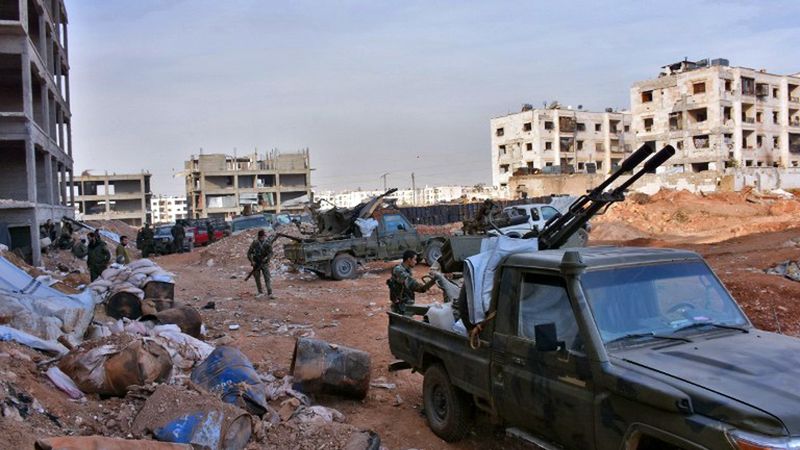 Walki we wschodniej części Aleppo.