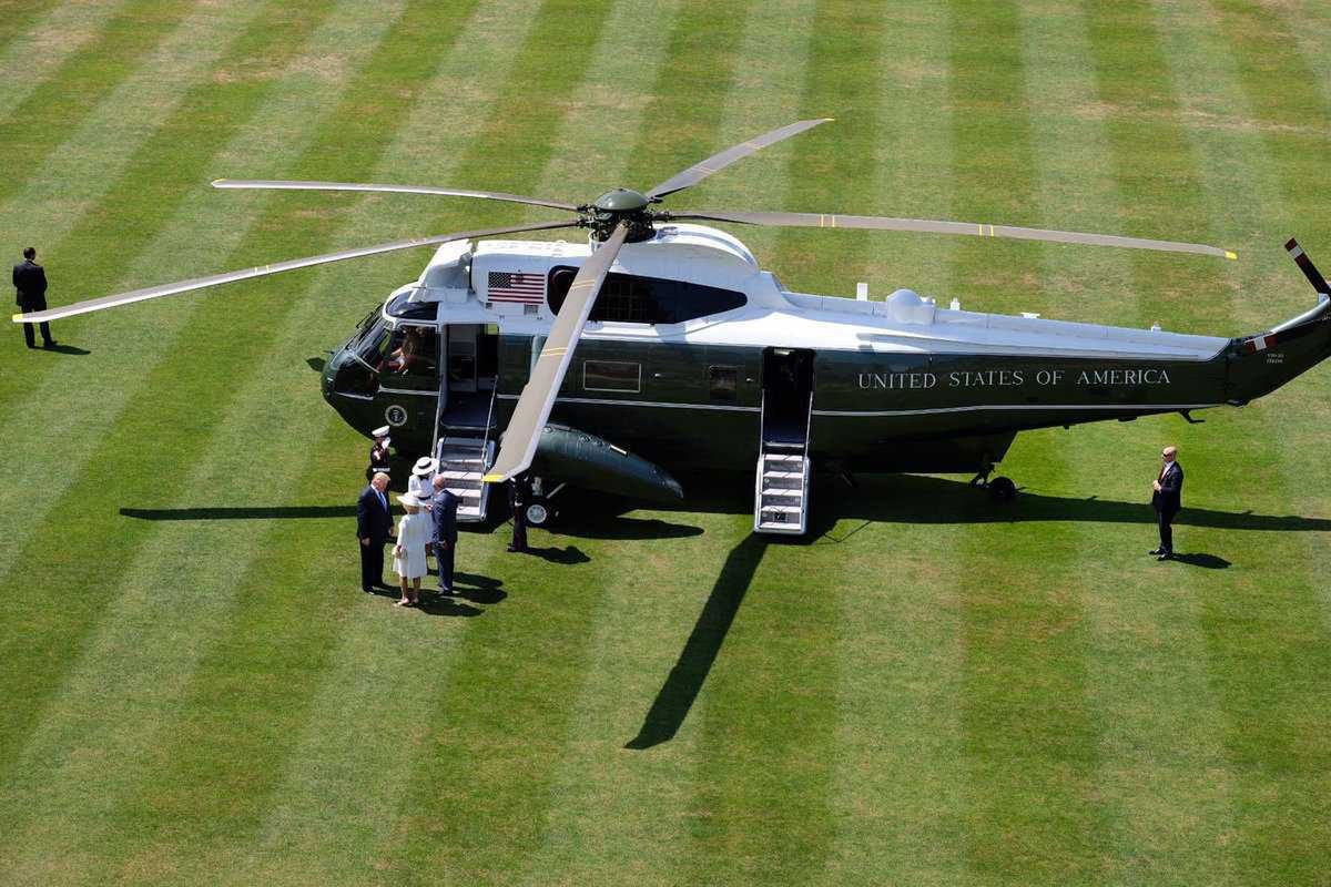 Donlad Trump przyleciał helikopterem do Pałacu Buckingham