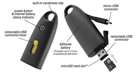 Battery boost - przenośny akumulator USB z czytnikiem kart microSD